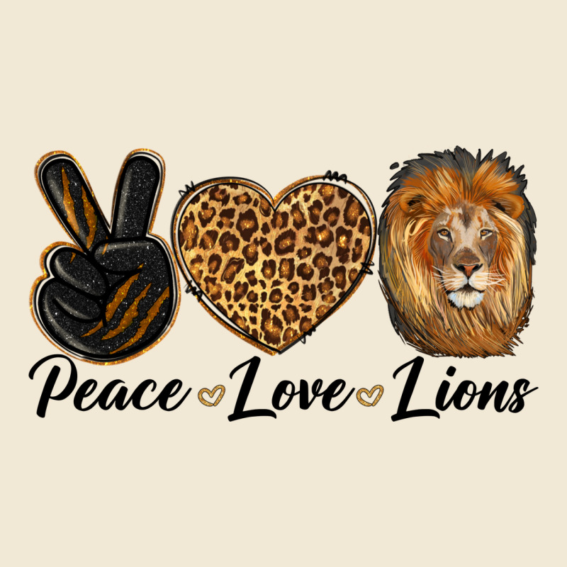 Peace Love Lion Head Ladies Tee by LillyAllenDesigns | Teevron
