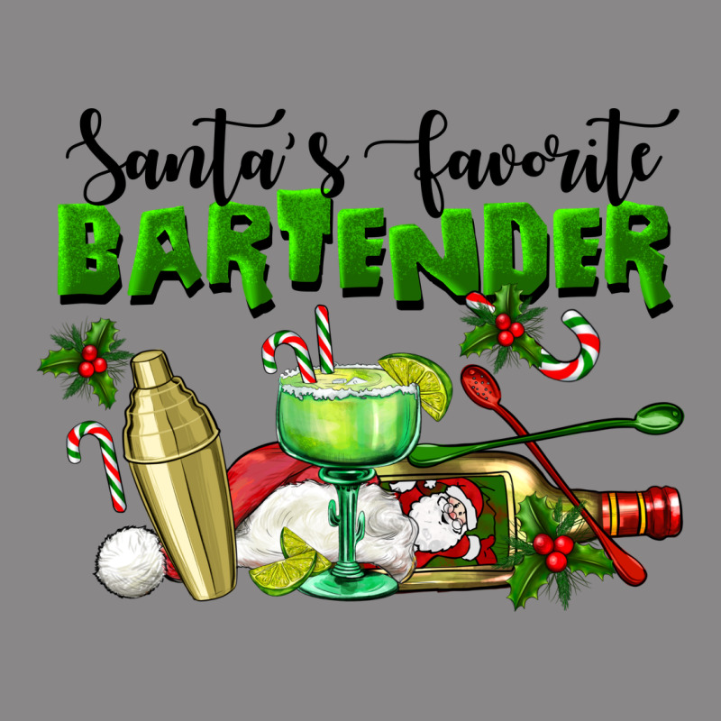 Santa's Favorite Bartender Vintage Tee by LillyAllenDesigns | Teevron