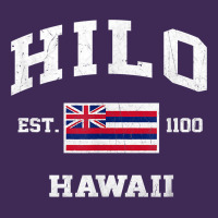Hilo Hawaii Hi Vintage State Athletic Style T Shirt Premium Hoodie | Teevron