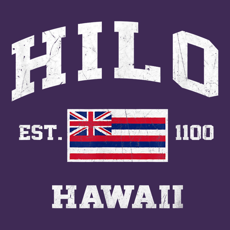 Hilo Hawaii Hi Vintage State Athletic Style T Shirt Premium Hoodie by linhVisuals | Teevron