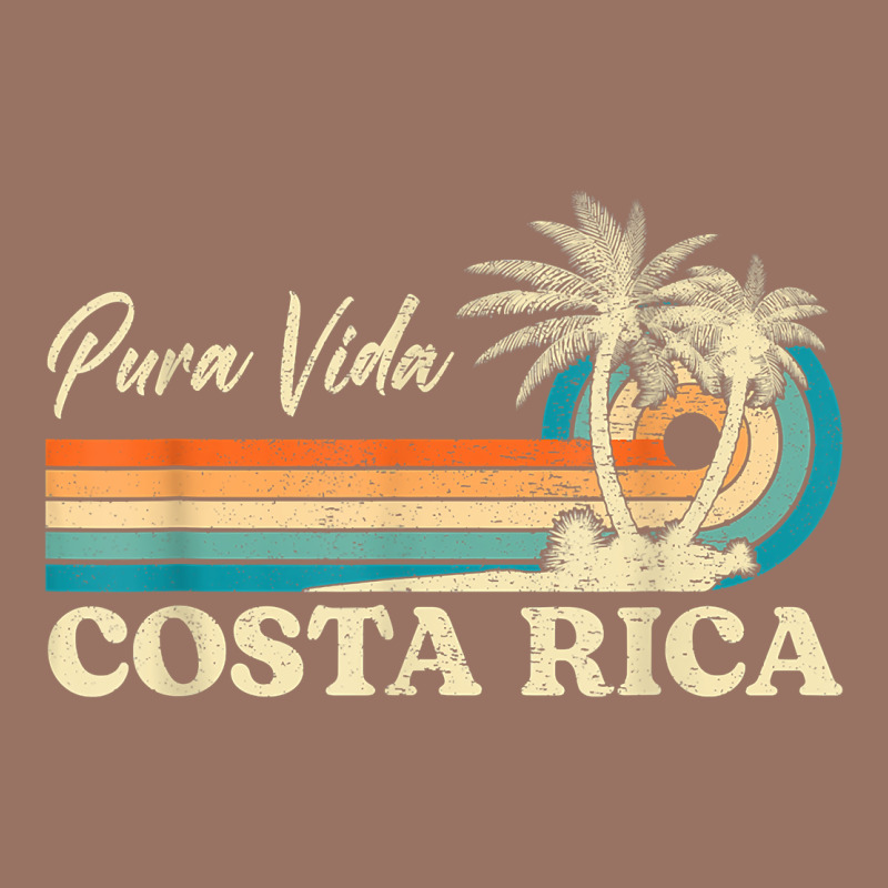 Costa Rica Retro Beach Vacation Costa Rica Souvenir Beach T Shirt Premium Hoodie by linhVisuals | Teevron
