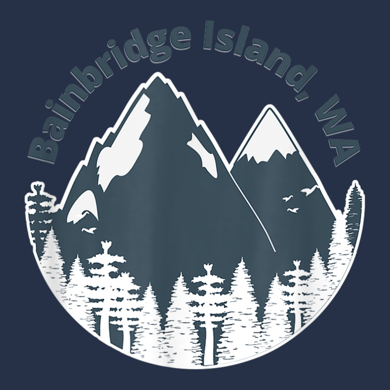 Bainbridge Island Wa Mountains Hiking Climbing Camping Premium Hoodie by linhVisuals | Teevron