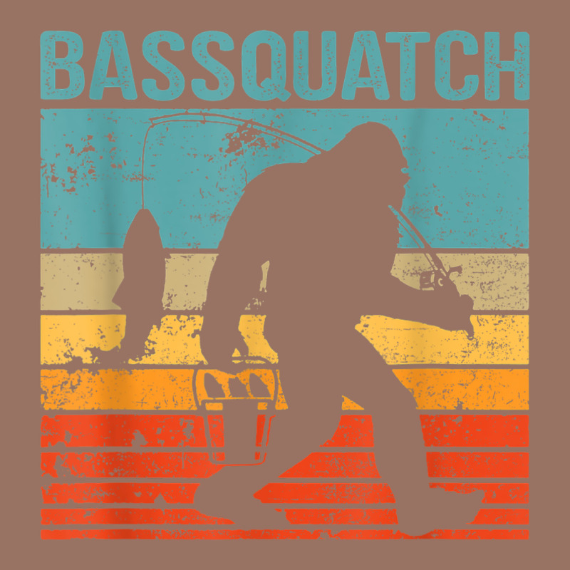 Bassquatch! Funny Bigfoot Fishing Outdoor Retro Premium Hoodie by linhVisuals | Teevron
