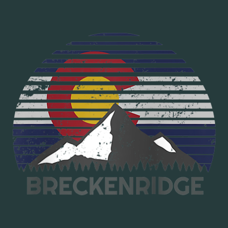 Breckenridge Colorado X Co Flag Mountain Peak Raglan Baseball Tee Premium Hoodie by linhVisuals | Teevron