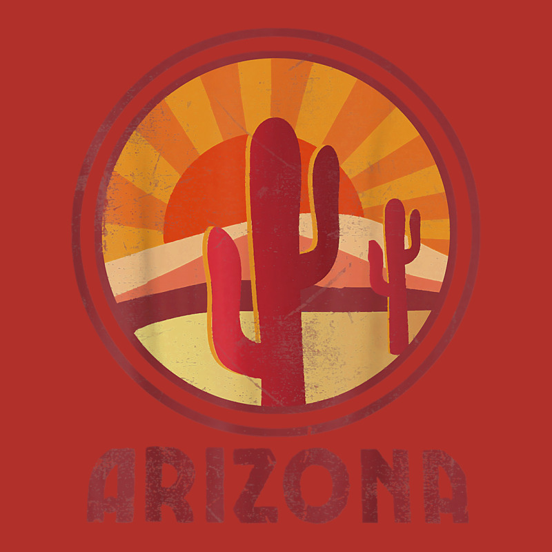 Arizona Cactus Sunset Scene Graphic T Shirt Premium Hoodie by linhVisuals | Teevron