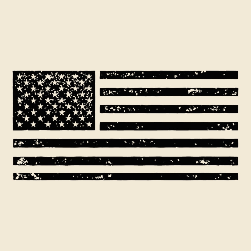 Black American Flag Distressed Effect Minimalist Premium Premium Hoodie by linhVisuals | Teevron