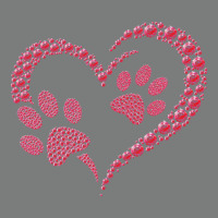 Funny Valentine Day Gift T  Shirt Paw Print Heart Dog Cat Owner Lover Premium Hoodie | Teevron