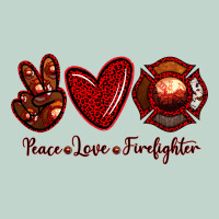 Peace Love Firefighter Zipper Hoodie | Teevron