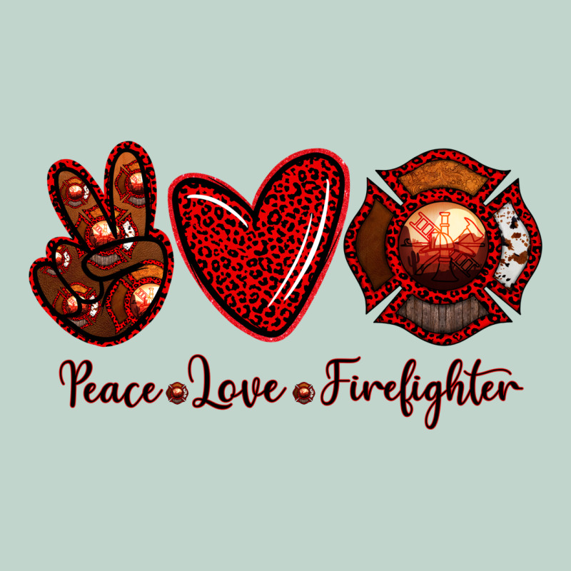 Peace Love Firefighter Zipper Hoodie by RanaPortraitStore | Teevron