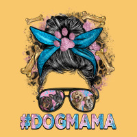 Dog Mama Messy Bun Vintage Hoodie | Teevron