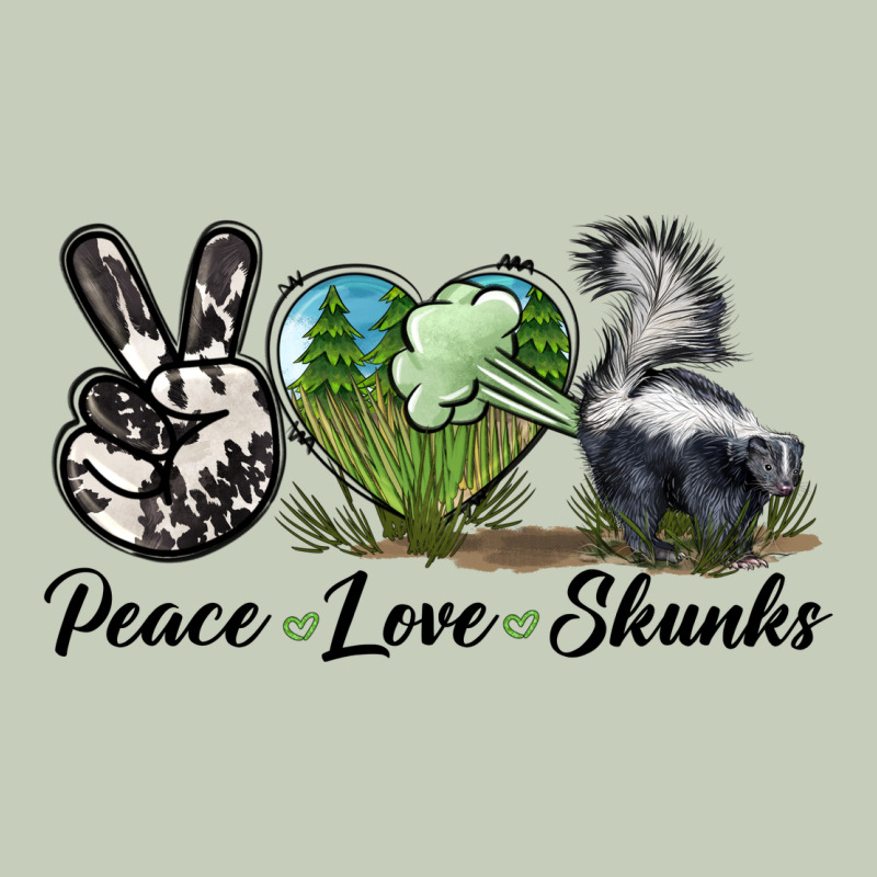 Peace Love Skunks Ladies Tee by LillyAllenDesigns | Teevron