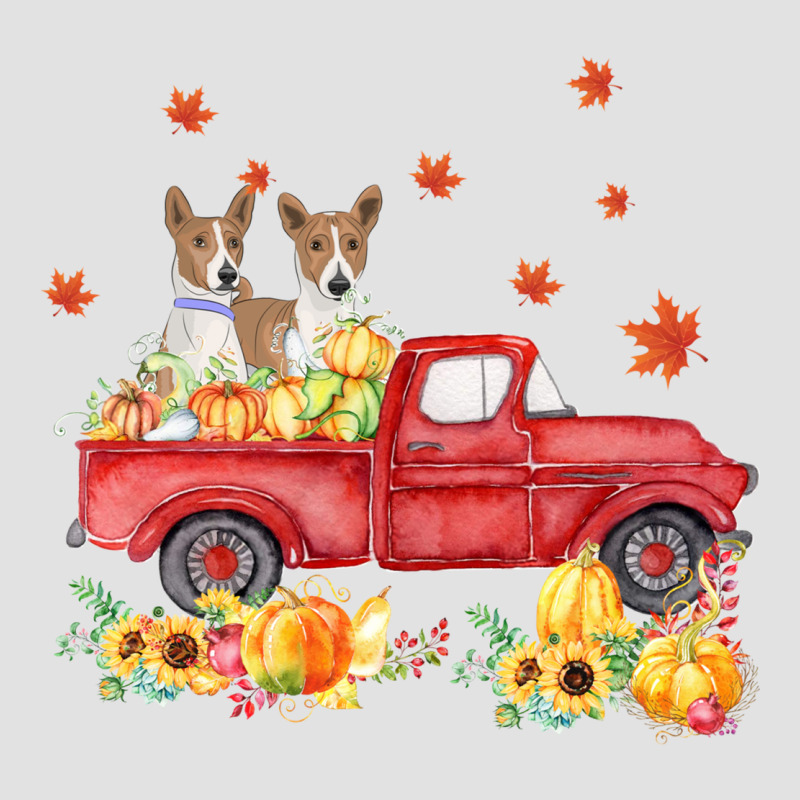 Basenji Pumpkin Truck Fall Leaf Thanksgiving Halloween Premium Hoodie by linhVisuals | Teevron