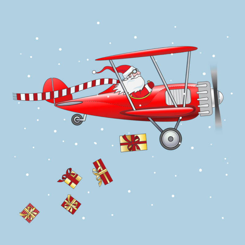 Christmas Santa Claus Pilot Flying Airplane Gift Tee Premium Hoodie by linhVisuals | Teevron