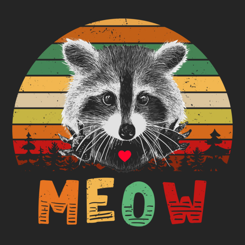 Funny Vintage Raccoon Meow Raccoon Lovers Premium Hoodie by linhVisuals | Teevron