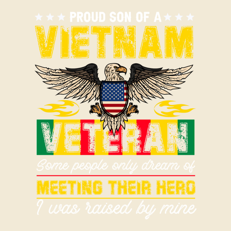 Proud Vietnam Veteran Son Gifts Raised By My Hero Veteran Day Premium Hoodie by linhVisuals | Teevron