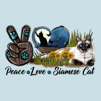 Peace Love Siamese Cat Ladies Tee | Teevron