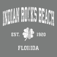 Indian Rocks Beach Florida Vintage Shamrock Sports Zip Hoodie Premium Hoodie | Teevron