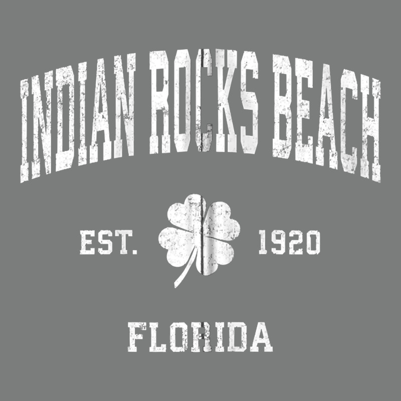 Indian Rocks Beach Florida Vintage Shamrock Sports Zip Hoodie Premium Hoodie by linhVisuals | Teevron