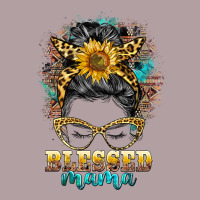 Blessed Mama Messy Bun Vintage Hoodie | Teevron
