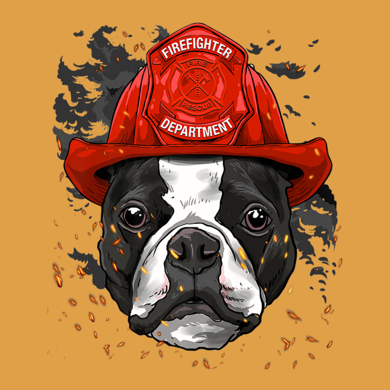 Boston Terrier Firefighter Boston Terrier Dog Lover Premium Premium Hoodie by linhVisuals | Teevron