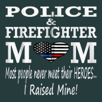 Police & Firefighter Mom, I Raised Mine Fireman Mothers Day Premium Hoodie | Teevron
