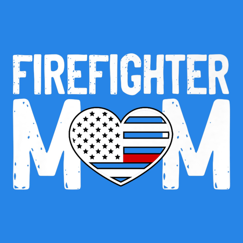 Female Firefighter Mom Thin Red Line Flag Firefighting Premium Premium Hoodie by linhVisuals | Teevron