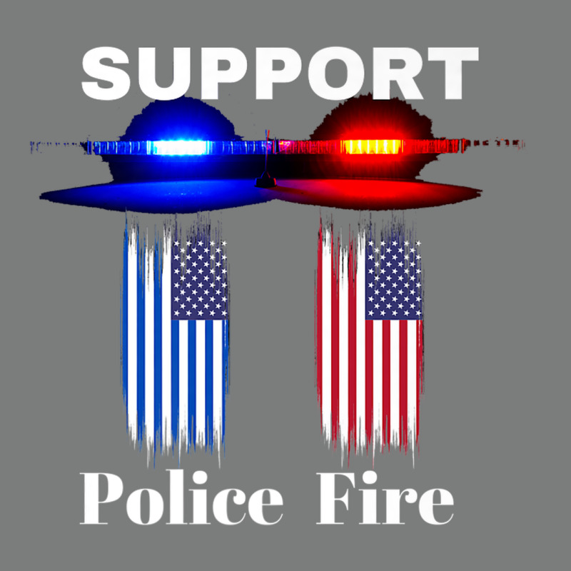 Support Our Police & Fire Departments   1st Responders Premium Premium Hoodie by linhVisuals | Teevron