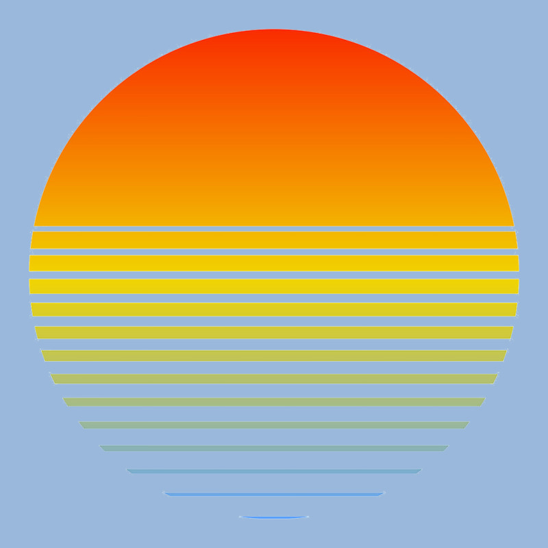 Retro Sunset Premium Hoodie by linhVisuals | Teevron