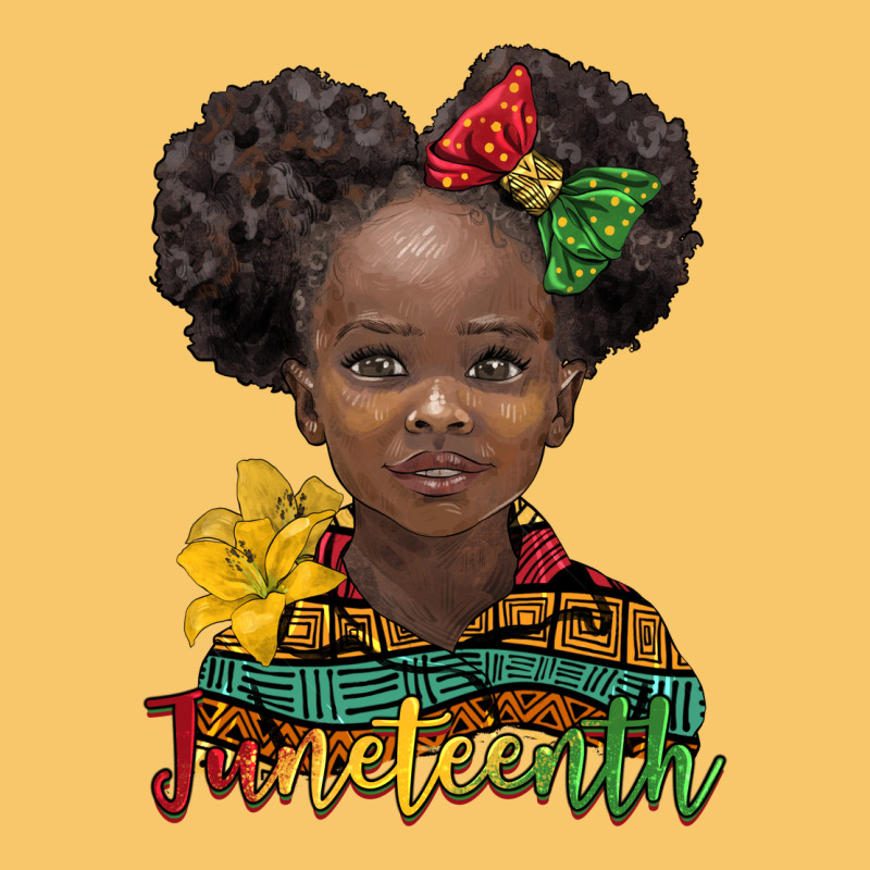 Juneteenth African Girl Vintage Hoodie by BarkalooDesign | Teevron