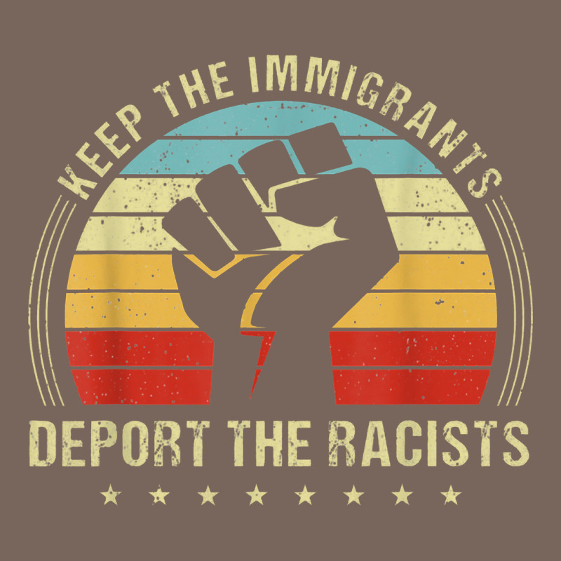 Keep The Immigrants Deport The Racists Premium Hoodie by linhVisuals | Teevron
