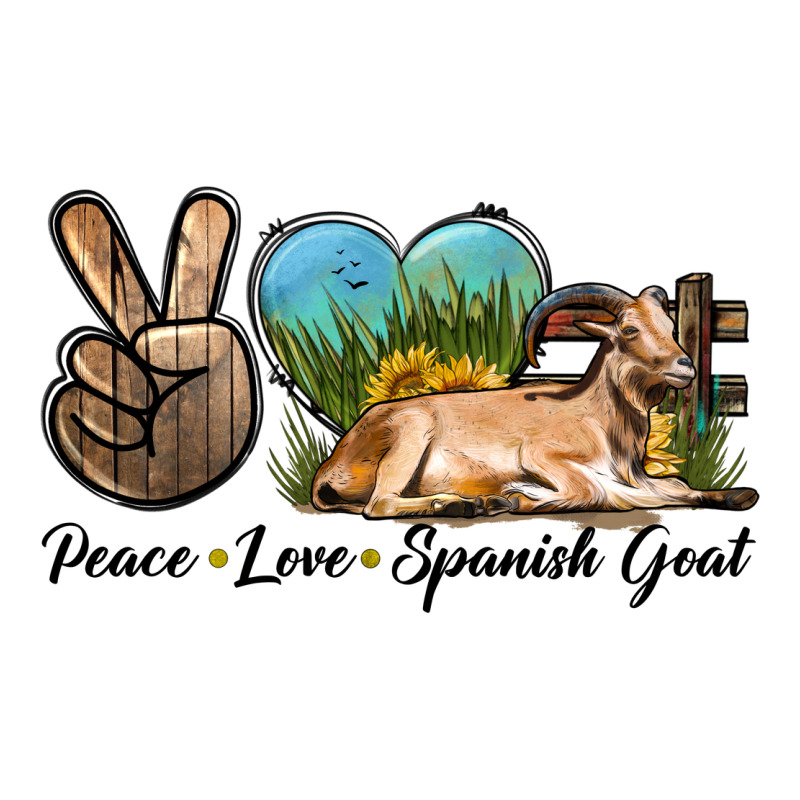 Peace Love Spanish Goat Ladies Tee by LillyAllenDesigns | Teevron