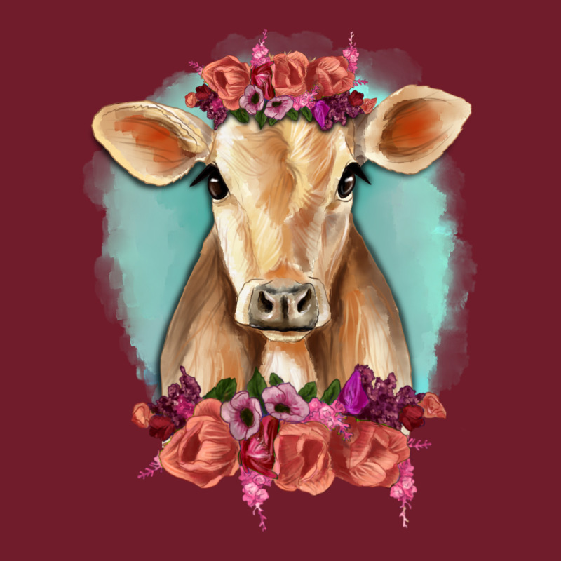 Floral Cow Zipper Hoodie by RanaPortraitStore | Teevron