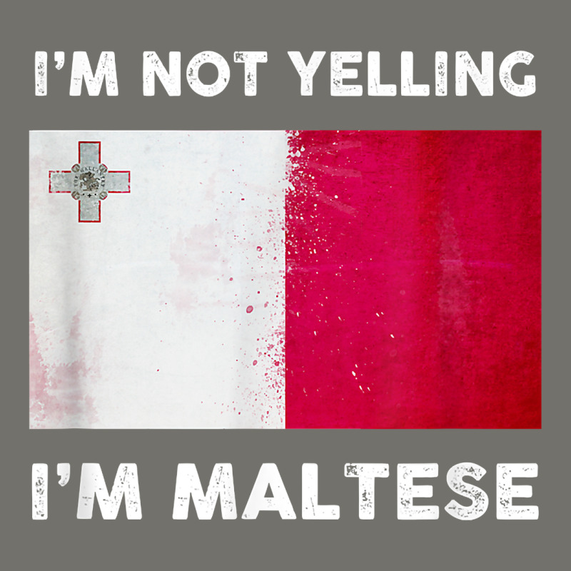 I'm Not Yelling I'm Maltese Shirt  Malta Flag T Shirt Premium Hoodie by linhVisuals | Teevron