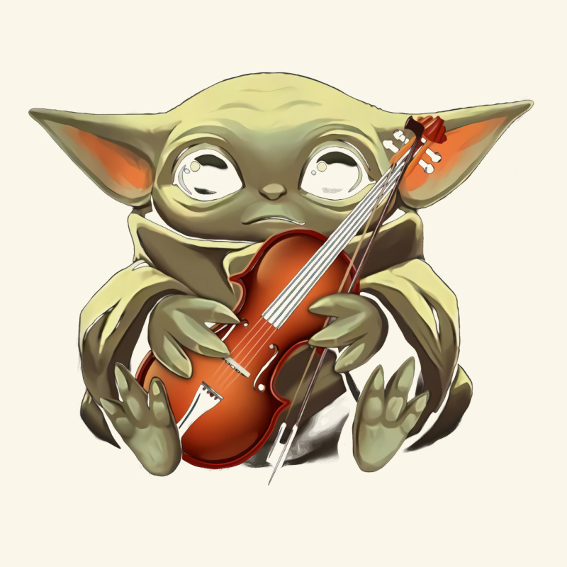 Baby Yoda Hug Violin [tb] Premium Hoodie by linhVisuals | Teevron