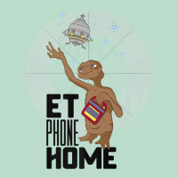 E.t. Phone Home Spaceship Flying Away Premium T Shirt Premium Hoodie | Teevron