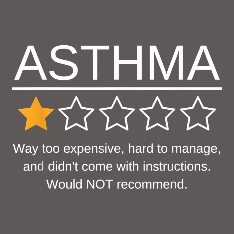 Funny Asthma Awareness One Star Rating Inhaler Wheezy Breath T Shirt Premium Hoodie by linhVisuals | Teevron