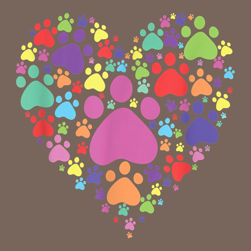 Heart Paw Print Dog Cat Lover Valentines Day T Shirt Premium Hoodie by linhVisuals | Teevron