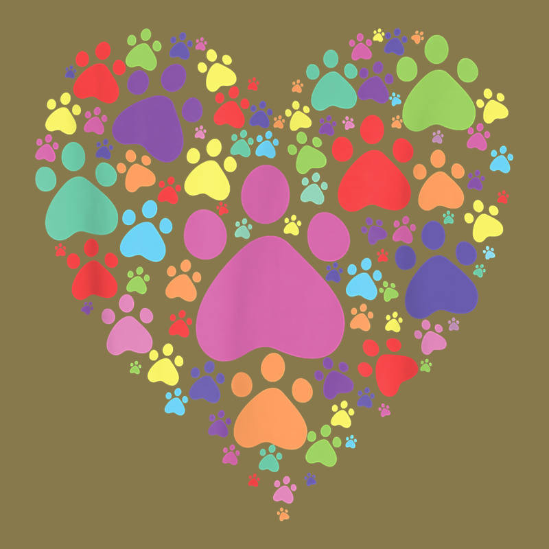Heart Paw Print Dog Cat Lover Valentines Day T Shirt Premium Hoodie by linhVisuals | Teevron