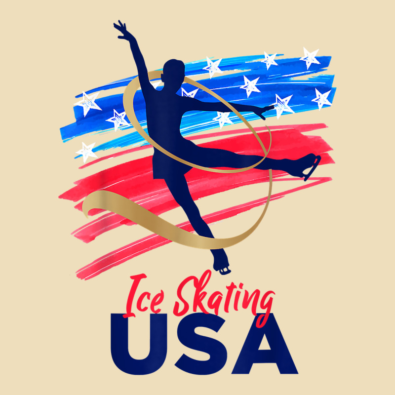 Ice Skating Dance Support The Team Tshirt Usa Flag T Shirt Premium Hoodie by linhVisuals | Teevron