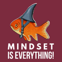 Mindset Motivational Quote Cute Goldfish Shark Fish T Shirt Premium Hoodie | Teevron