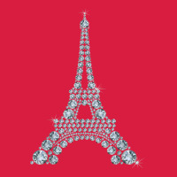Eiffel Tower With Diamonds The Parisian French Love Sign T Shirt Premium Hoodie | Teevron