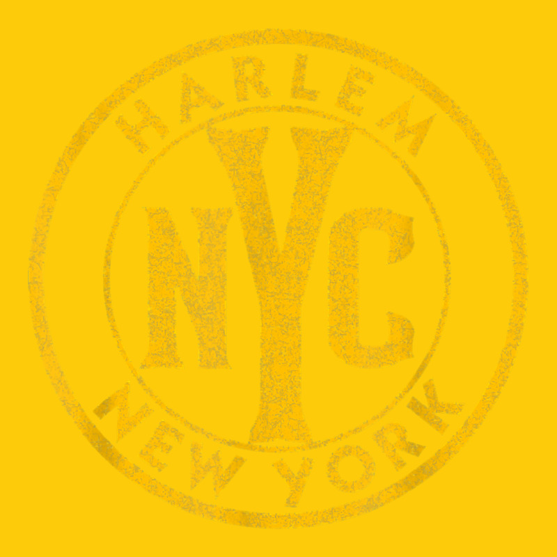 Harlem New York Nyc Vintage Sign Distressed Amber Print T Shirt Premium Hoodie by linhVisuals | Teevron