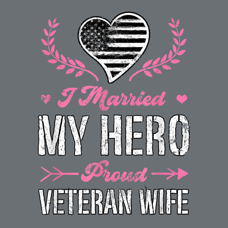 I Married My Hero Proud Veteran Wife Usa Military Husband T Shirt Premium Hoodie by linhVisuals | Teevron