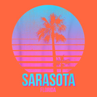 Sarasota Florida Vintage Retro Palm Tree T Shirt Premium Hoodie | Teevron