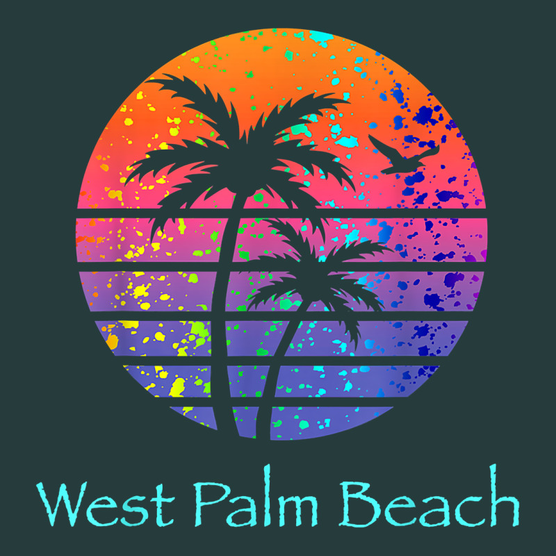 West Palm Beach Tropical T Shirt For Family Vacations Premium Hoodie by linhVisuals | Teevron