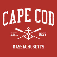 Cape Cod Ma Vintage Crossed Oars & Boat Anchor Sports Sweatshirt Premium Hoodie | Teevron