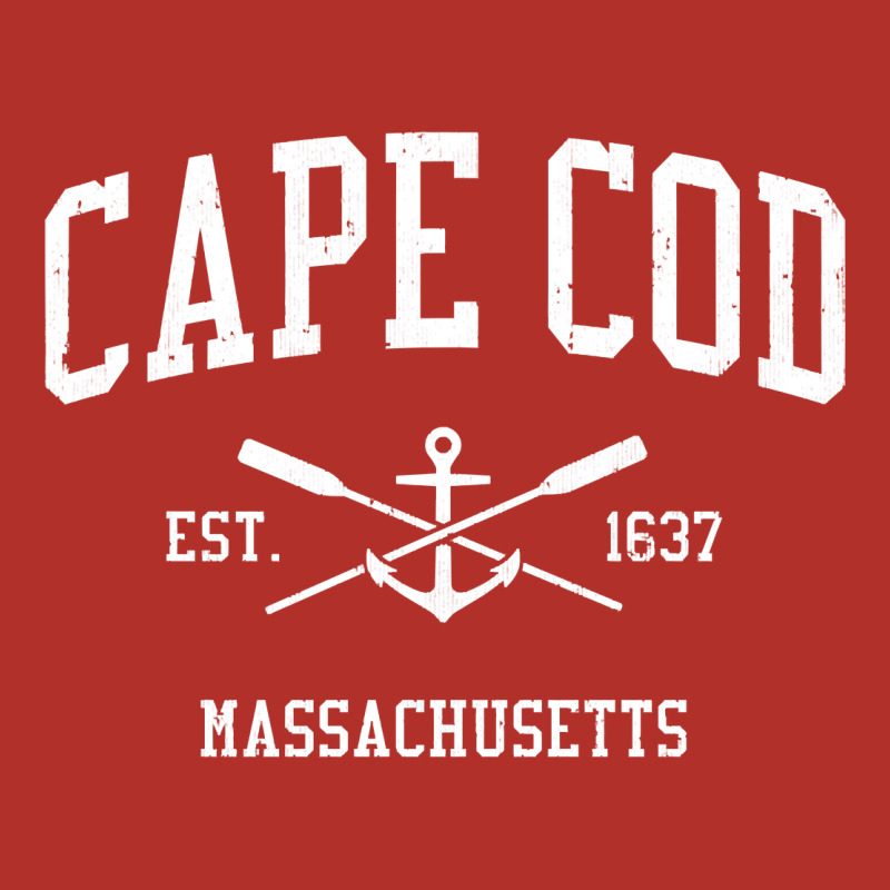 Cape Cod Ma Vintage Crossed Oars & Boat Anchor Sports Sweatshirt Premium Hoodie by linhVisuals | Teevron