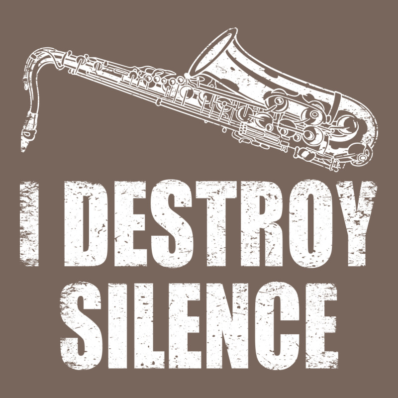 Saxophone I Destroy Silence Saxophonist | For Musicians Premium Hoodie by linhVisuals | Teevron