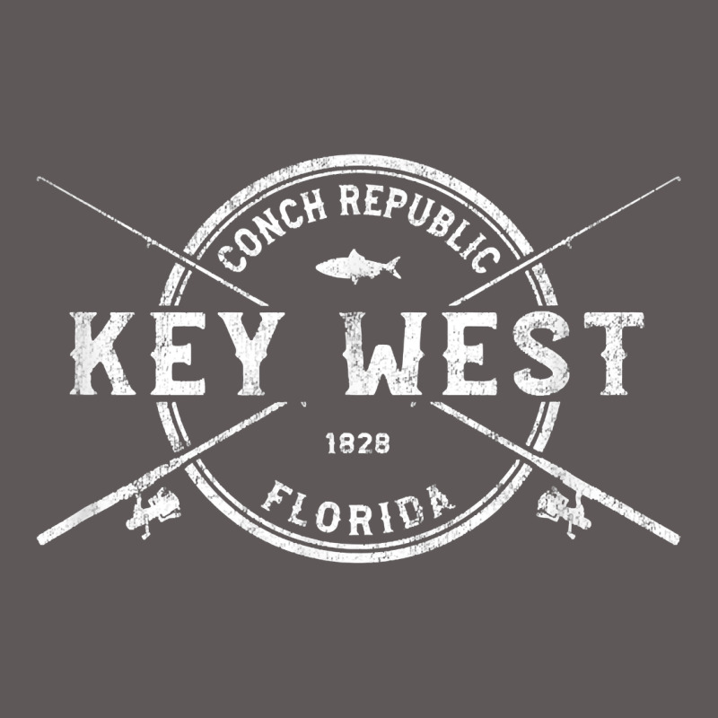 Key West Fl Vintage Crossed Fishing Rods T Shirt Premium Hoodie by linhVisuals | Teevron