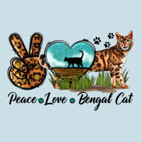 Peace Love Bengal Cat Ladies Tee | Teevron